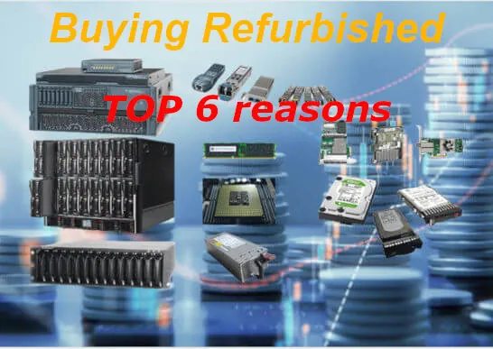 Top 6 reasons to buy refurbished IT hardware are availability, performance, cost, ROI and reducing electronic waste.